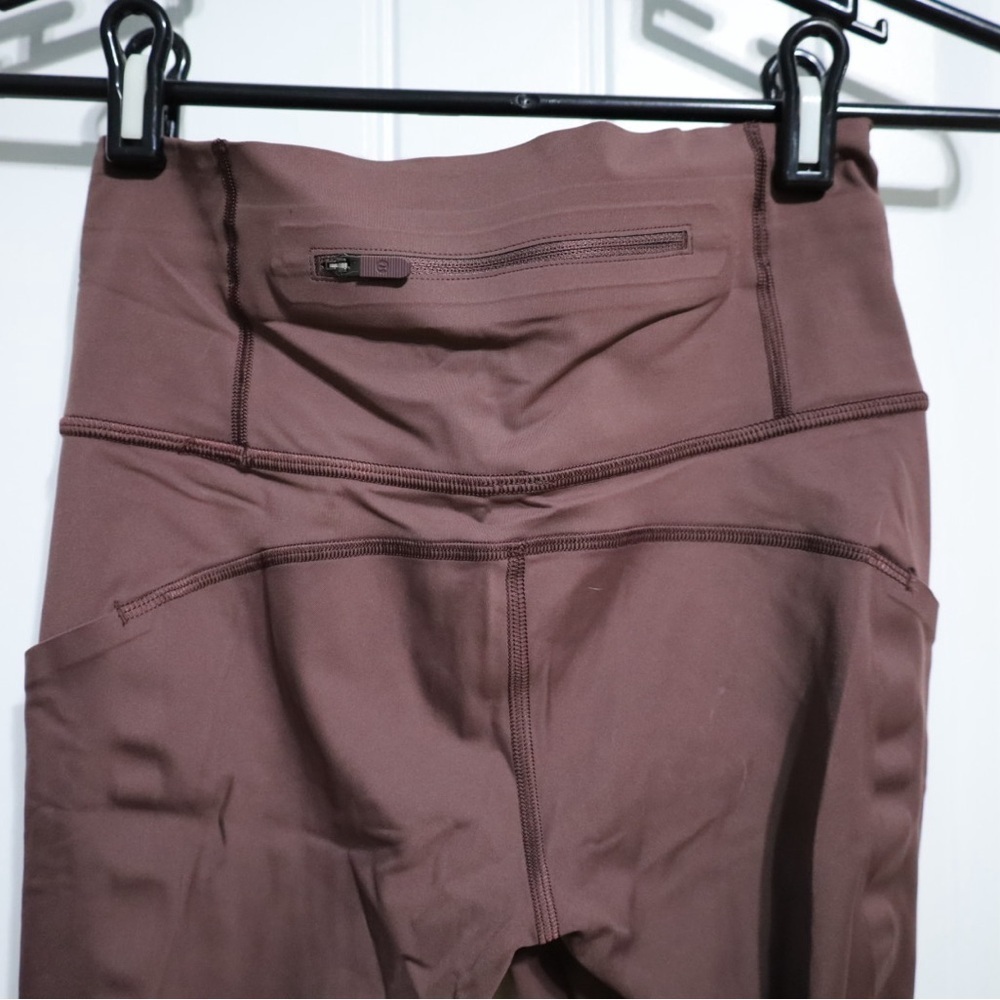 Lululemon Speed Light Tight 25" Cherry Cola / Coral Kiss Women’s Size 4 - Picture 8 of 10